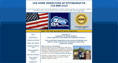 Desktop Screenshot of csa-pittsburgh-home-inspection.com