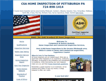 Tablet Screenshot of csa-pittsburgh-home-inspection.com